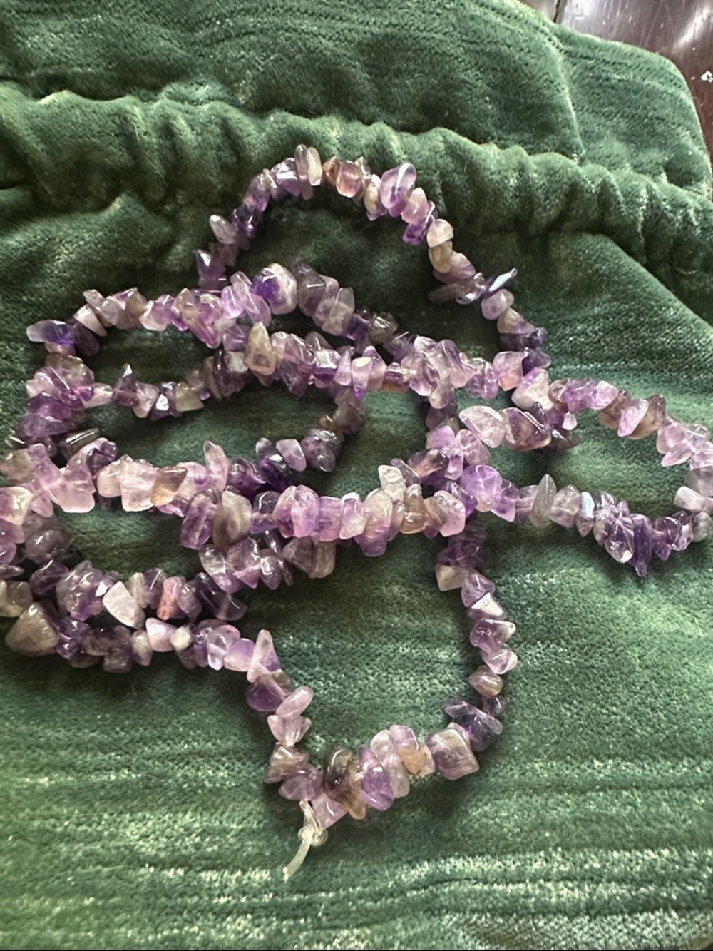 Amethyst Chip Bead Necklace